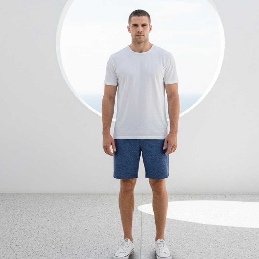 Callaway Mens Golf Shorts‎ Blue Heathered Stretch Performance Size 40